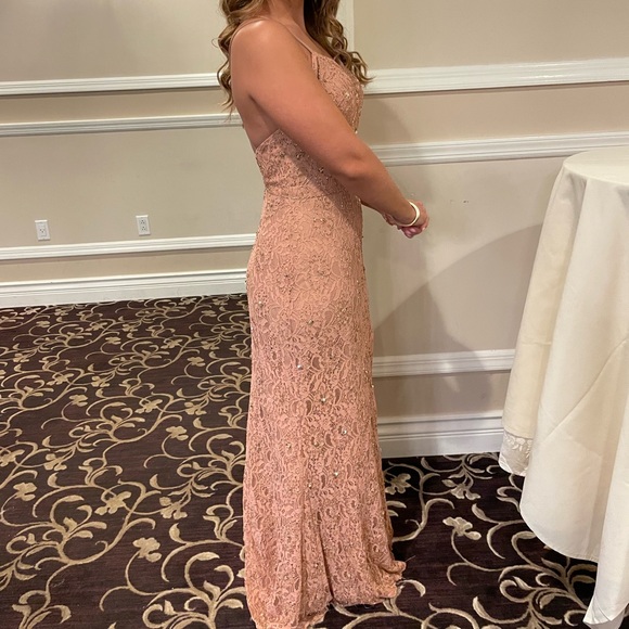 Dusty Rose Colored Dress - great for Prom or Wedding Guest - Picture 3 of 4